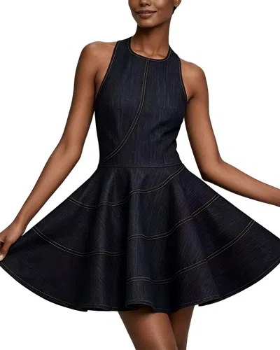 Linda Charm Sleeveless Mini Dress In Blue