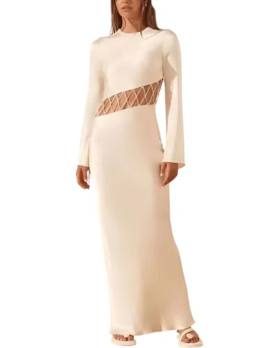 Linda Charm Solid Maxi Dress In Neutral