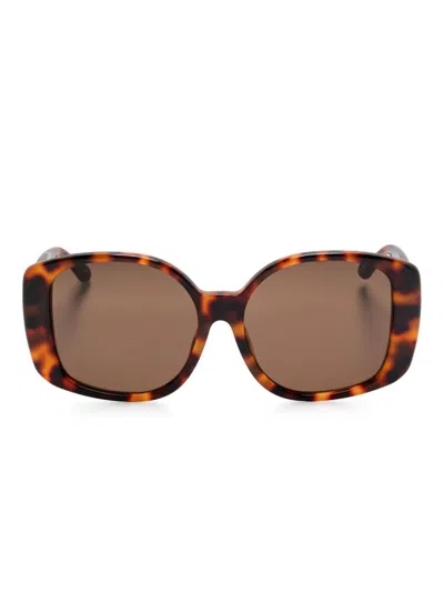 Linda Farrow 1478 Sunglasses In 褐色