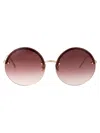 Linda Farrow Adrienne Sunglasses In Brown