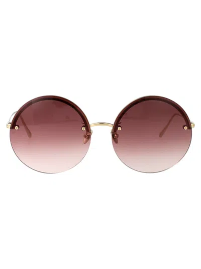 Linda Farrow Adrienne Sunglasses In Brown