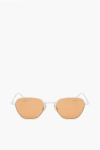 Linda Farrow Alessandra Rich Metal-framed Sunglasses With Orange Lenses