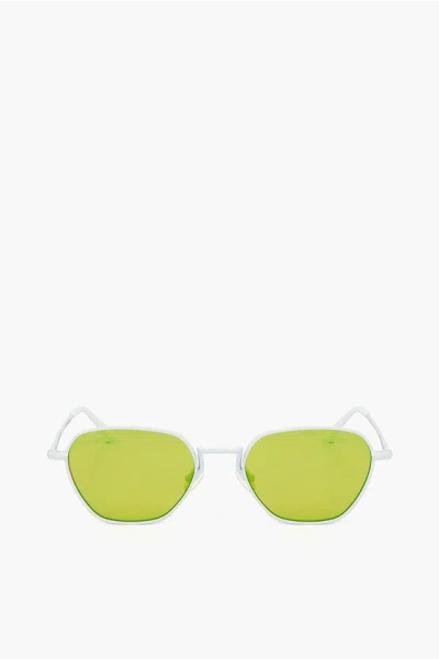 Linda Farrow Alessandra Rich Pantos Sunglasses With Neon Lenses