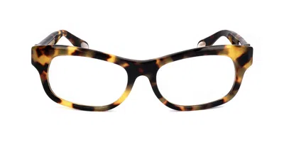 Linda Farrow Ann Demeulemeester Ad17 C2 Men's Glasses Tortoiseshell Size 56 - Free Lenses - Blue Light Block Avai In Dark Tortoise