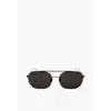 Linda Farrow Ann Demeulemeester Aviator Sunglasses With Extra Slim Frame