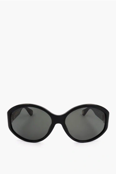 Linda Farrow Ann Demeulemeester Round Oversized Sunglasses