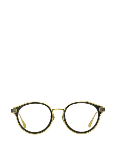Linda Farrow Anthony 22k Gold Round-frame Glasses