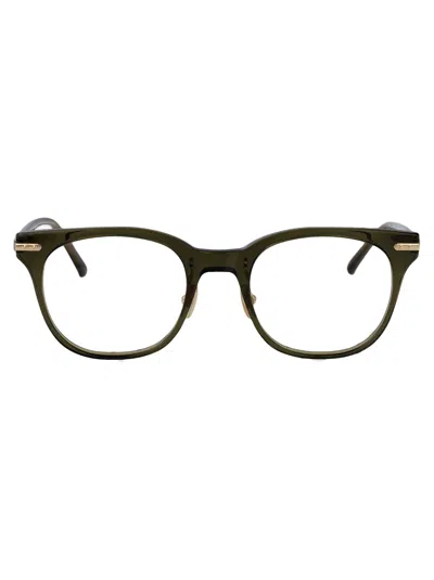 Linda Farrow Arch Glasses In Olive Green