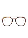 Linda Farrow Aston Square-frame Glasses In Gold