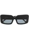 Linda Farrow Attico Jorja Sunglasses In Black
