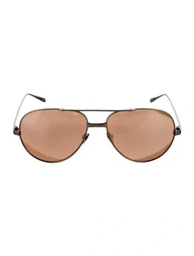 Pre-owned Linda Farrow Aviator Tinted Sunglasses