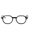 Linda Farrow Olive Green Acetate Glasses In Black