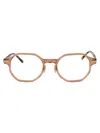Linda Farrow Axis Glasses In Crystal Pink Havana