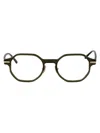 Linda Farrow Olive Green Acetate Glasses In Olive Green