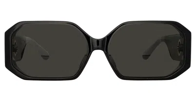 Linda Farrow Bailey Lfl1427 C1 Occhiali Da Sole Neri Per Uomo In Black