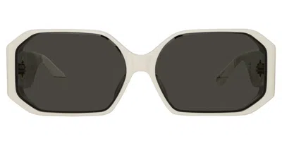 Linda Farrow Bailey Lfl1427 C2 Occhiali Da Sole Bianchi Per Uomo In White