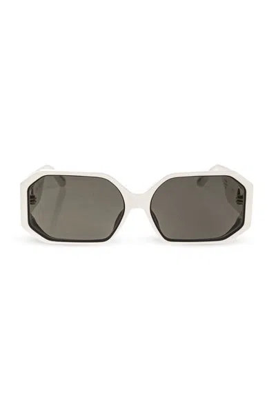 Linda Farrow Bailey Square Frame Sunglasses In White
