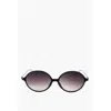 Linda Farrow Ann Demeulemeester Oval Sunglasses With Metal Rods