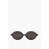 Linda Farrow Ann Demeulemeester Oval Sunglasses With Metal Rods