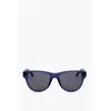 Linda Farrow Phillip Lim Wayfarer Sunglasses With Animal Patterned Detail