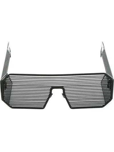 Linda Farrow Boris Bidjan Saberi 'shutter' Sunglasses In Black
