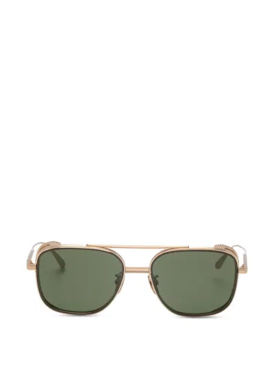 Linda Farrow Boyd 方框太阳眼镜 In Gold