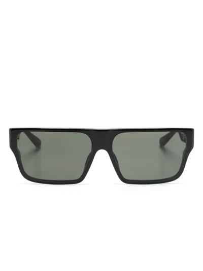 Linda Farrow Brady Rectangle-frame Sunglasses In Black