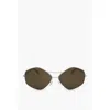 Linda Farrow Dries Van Noten Pentagonal Sunglasses With Double Bridge