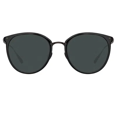 Linda Farrow Calthorpe Oval Sunglasses In B