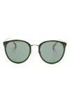 Linda Farrow Calthorpe Sunglasses In Green