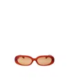 Linda Farrow Cara Oval-frame Tinted Sunglasses