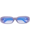 Linda Farrow Cara Sunglass In Purple