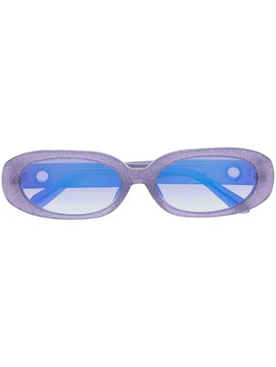 Linda Farrow Cara Sunglass In Purple