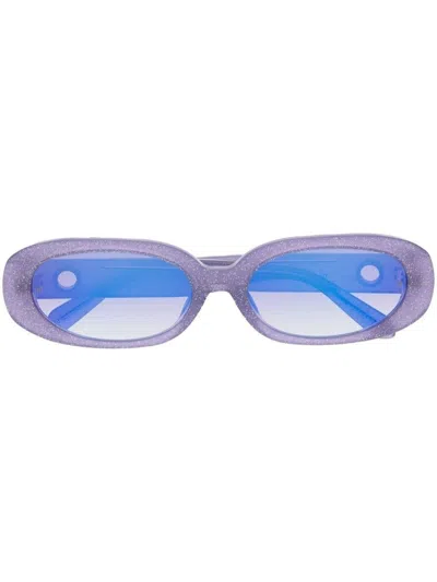Linda Farrow Cara Sunglass In Purple