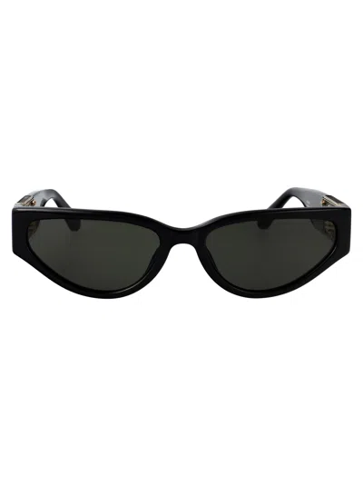 Linda Farrow Cat Eye Sunglasses Lfl1426 C1 Sun C1 In Black