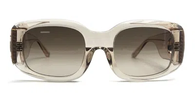 Linda Farrow Celeste - Ash / Rose Gold Sunglasses