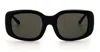 Linda Farrow Celeste - Black / Yellow Gold Sunglasses
