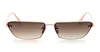 Linda Farrow Cleo - Rose Gold Sunglasses