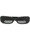 Linda Farrow Crystal-embellished Sunglasses In Black