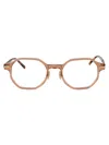 Linda Farrow Crystal Pink Havana Acetate Glasses In Brown
