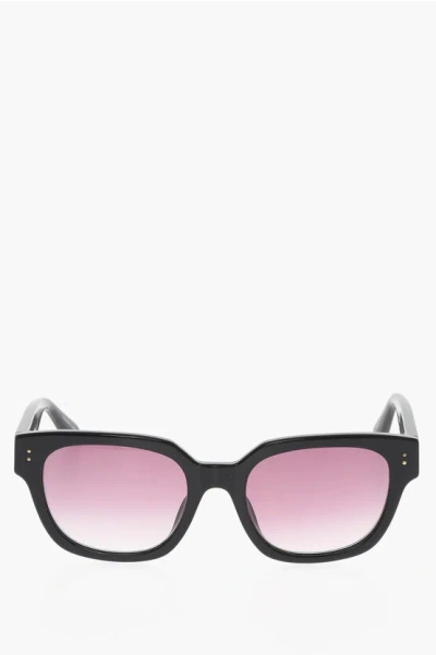 Linda Farrow Cut Out Deni Sunglasses With Gradient Lens