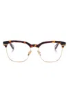 Linda Farrow Darin Glasses In Brown