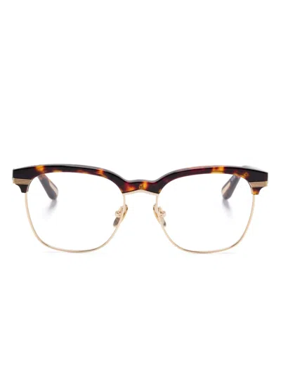 Linda Farrow Darin Glasses In Brown