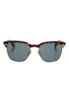 Linda Farrow Darin Sunglasses In Brown
