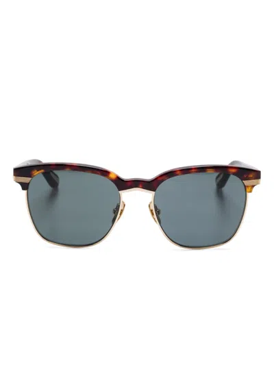 Linda Farrow Darin Sunglasses In Brown