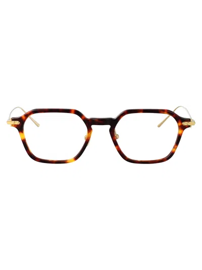 Linda Farrow Darkt-shell/lightgold/ Acetate Glasses
