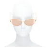 Linda Farrow Des Voeux Cat Eye Sunglasses In Pink
