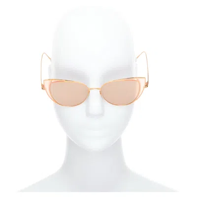 Linda Farrow Des Voeux Cat Eye Sunglasses In Pink