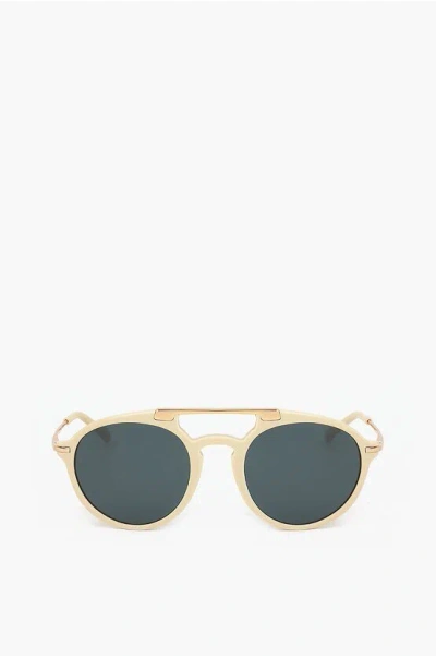Linda Farrow Dries Van Noten Aviator Sunglasses With Metal Detail