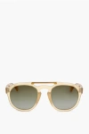 Linda Farrow Dries Van Noten Aviator Sunglasses With Metal Detail